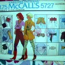 McCalls Pattern # 5727 Rare 1977 Accessories Leg Warmers Belt One Size