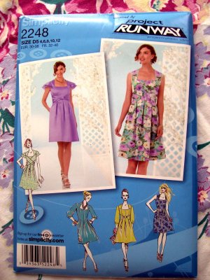 Simplicity Pattern UNCUT # 2248 Misses Dress Variations Size 4 6 8 10 12