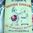 Vintage 1960 UK Cookbook ~ In Defense of BRITISH COOKING
