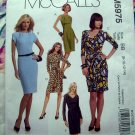 McCalls Pattern # 5975 UNCUT Misses Knit Dress Size 8 10 12 14
