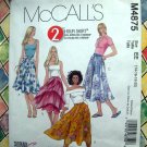 McCalls Pattern # 4875 UNCUT Misses Flared Skirt Size 14 16 18 20