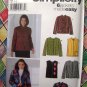 Simplicity Pattern # 5907 UNCUT Misses 6 Jacket or Vest Designs  Misses Size XS Small Medium
