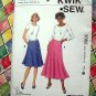 Kwik Sew Pattern # 3362 UNCUT Misses Flared Skirt Size XS Small Medium Large XL
