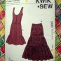 Kwik Sew Pattern # 3495 UNCUT Misses Vest Skirt Size XS Small Medium Large XL