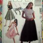McCalls Pattern # 3887 UNCUT Junior Full Skirt Top Size 13/14 15/16 17/18
