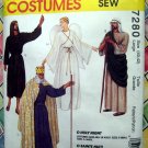 McCall's Sewing Pattern # 7280 Size Adult Size LARGE Holy Night Angel Shepherd King