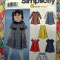 Simplicity Pattern # 9914 UNCUT Toddlers' Dress Variations Size 1/2 1 2 3 4