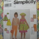 Simplicity Pattern # 8583 UNCUT Girls Dress  Jumper Pants Hat Size 3 4 5 6