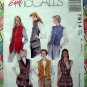 McCall's # 7914 Easy Pattern  Misses VESTS VEST Two Lengths Size 6 8 10