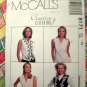 McCall's # 7914 Easy Pattern  Misses VESTS VEST Two Lengths Size 10 12 14