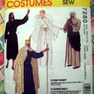McCall's Sewing Pattern # 7280 Size Adult EXTRA SMALL~ Holy Night Angel Shepherd King Costume