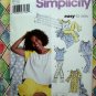 Simplicity Pattern # 0601 UNCUT Misses Pajamas ~ Tops Pants ~ Nightgown Size Medium Large and XL.