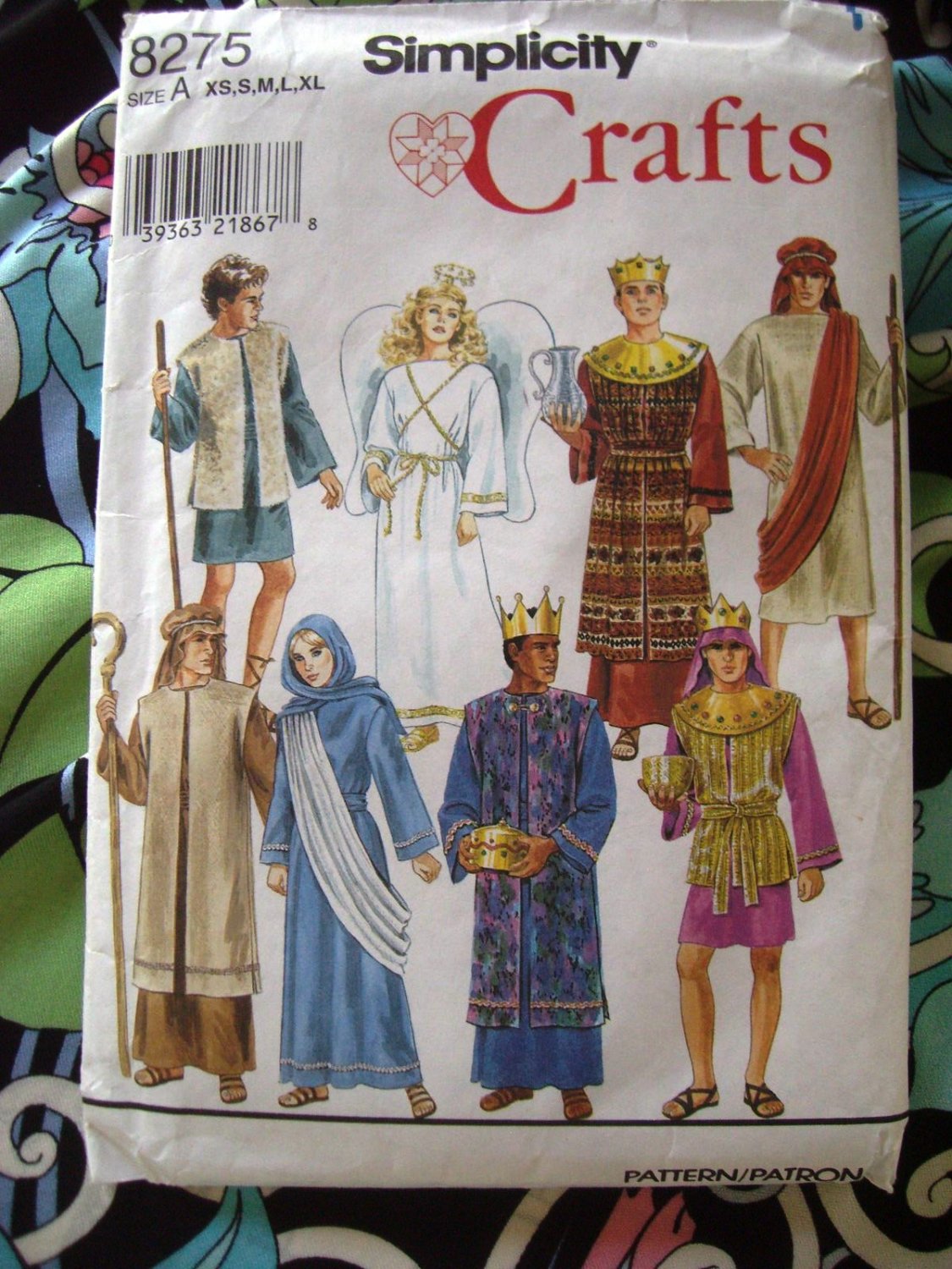 Simplicity Pattern 8275 UNCUT Nativity Costumes King Shepherd Joseph