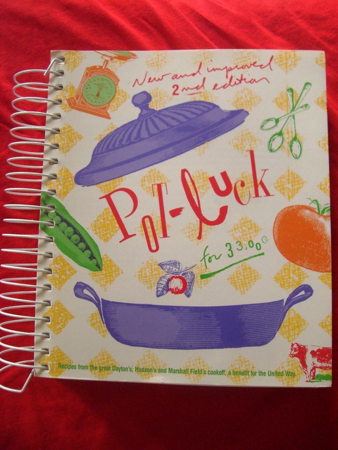 POTLUCK FOR 33,000 COOKBOOK New & Improved Marshall Field's Dayton's