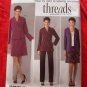 Simplicity Pattern # 2288 UNCUT Misses Jacket / Cardigan A-Line Skirt  & Pants Size 10 12 14 16 18