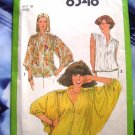 Vintage Simplicity Pattern # 8348 UNCUT Misses Blouse Pattern Size 10