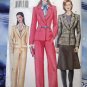 Vogue Pattern # 7343 UNCUT Misses Jacket Skirt Pants Size 8 10 12