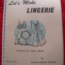 Let’s Make Lingerie Instruction Book for Making Custom Underwear / Lingerie