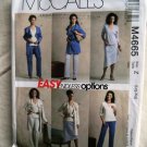 McCalls Pattern # 4665 UNCUT Misses Top Pants Skirt Jacket Size Large XL
