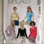 McCalls Pattern # 4517 UNCUT Misses Tops Size XS Small Medium