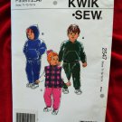 Kwik Sew Pattern # 2547 UNCUT Toddlers Pull-Over Jacket Vest Pants Size T1 T2 T3 T4
