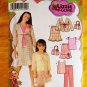 Simplicity Pattern # 4669 UNCUT Girls Top Skirt Pants Bag Size 7 8 10 12 14