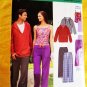 New Look Pattern # 6768 UNCUT Unisex Hoodie Pants ALL Sizes Misses XS S M L XL STRETCH KNITS ONLY