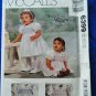 McCalls Pattern # 6399 UNCUT Baby Infant Dress Jumpsuit Smocking All Sizes