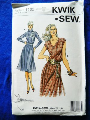 Kwik Sew Pattern # 1182 UNCUT Misses Top Skirt Size 6 8 10 12
