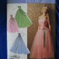 Simplicity Pattern UNCUT # 3878 Misses Strapless Prom Dress or Gown  Size 12 14 16 18 20