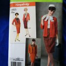 Simplicity Pattern # 2154 UNCUT Retro 1960s Misses Womans Skirt Jacket Blouse Size 16 18 20 22 24