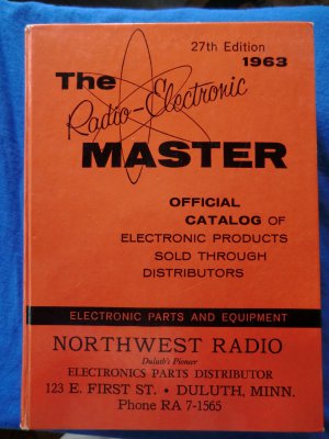 Vintage 1963 Radio Parts Electronic Master Catalog HUGE Book