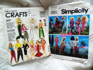 McCall's Pattern # 5738 Barbie Doll & Ken Doll Clothing