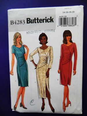 Butterick Pattern # 4283 UNCUT Misses Dress Size 14 16 18 20
