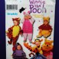 Simplicity Pattern # 9378 UNCUT Baby Toddler Costume Winnie the Pooh