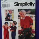 Simplicity Pattern # 9138 UNCUT Toddler Jumpsuit Jacket Size 1 2 3 4