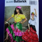 Butterick Pattern # 4889 UNCUT Misses Gypsy Costume Size Large XL