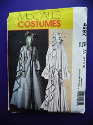 McCalls Pattern # 4997 UNCUT Misses Renaissance Costume Dress Size 6 8 10 12