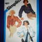 Simplicity Pattern # 6599 UNCUT Misses Blouse Size 12 14 16