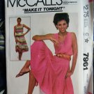 McCalls Pattern # 7961 UNCUT Misses Pull-Over Summer Dress Size Medium
