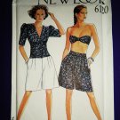 Simplicity New Look Pattern # 6120 UNCUT Misses Summer Top Shorts Size 8 10 12 14 16 18
