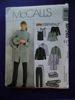 McCalls Pattern # MP 260 /4606 UNCUT Spa Wardrobe Top Pants Size Large XL