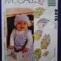 McCalls Pattern # 8416 UNCUT Baby Layette Wardrobe Size Small Medium Large XL
