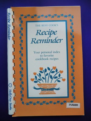 Recipe Reminder Index for your Favorite Cookbook Recipes