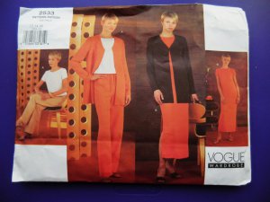 Vogue Pattern # 2533 UNCUT Misses Jacket Top Dress Pants Size 12 14 16