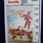 Burda Pattern # 9778 UNCUT Baby Wardrobe Size XS Small Medium Large