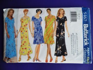 Butterick Pattern # 5467 UNCUT Misses Dress Variations Size 18 20 22