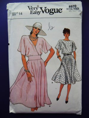 Vogue Pattern # 8970 UNCUT Misses Summer Dress Size 14