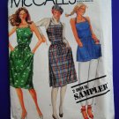 Vintage McCalls Pattern UNCUT Misses Summer Wrap Dress Top Small Medium Large