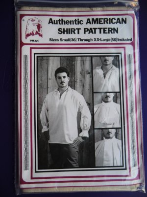 Vintage American Shirt Pattern PM 64 UNCUT All Sizes Small Medium Large XL